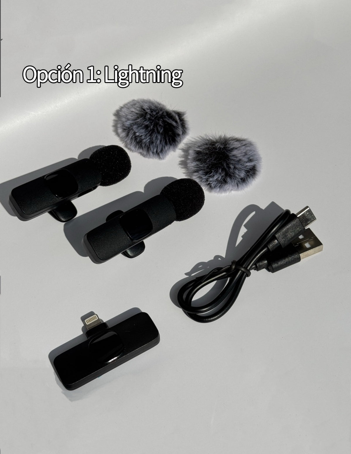 Set 2 micrófonos + 1 conector